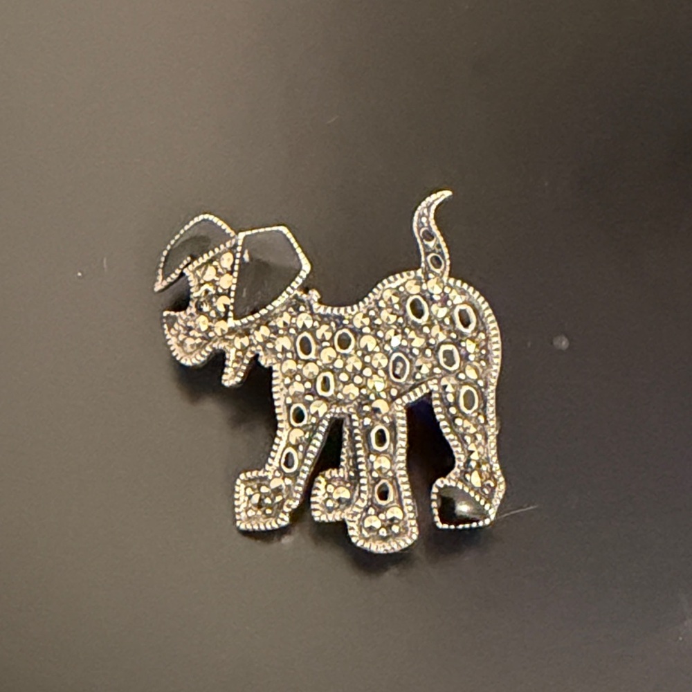 Judith Jack Sterling Silver Disney Dalmatian Brooch